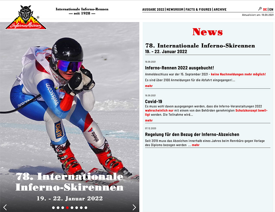 Website Internationale Inferno-Skirennen